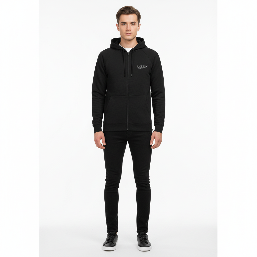 Atelier Drop I: Obsidian Zip Hoodie